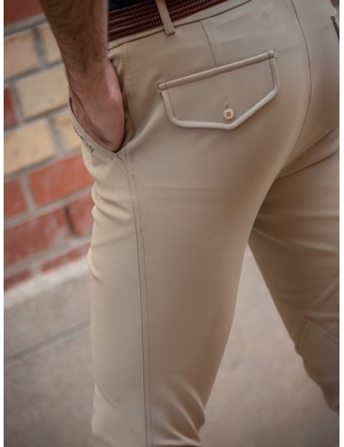 Men's Super X Tom darted breeches - Dark Beige