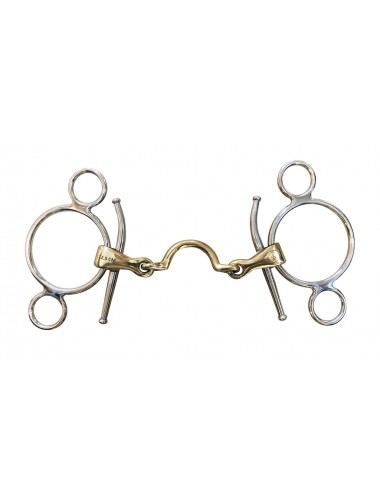 French Link Full Cheek 2 rings with high Port